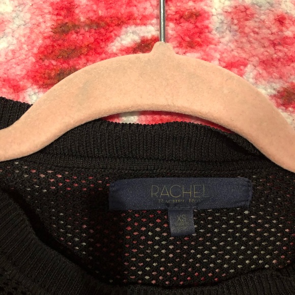 Rachel Roy Mesh Black Dress - Picture 2 of 5